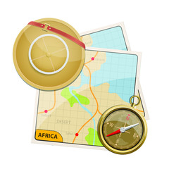 Africa safari map vector design illustration isolated on white background