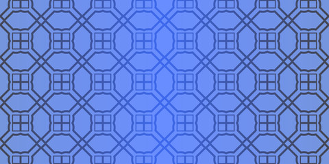 Seamless geometric pattern with decorative art-deco modern ornamnet. Vector illustration