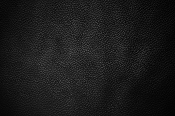 Schwarze Ledertextur als Leder Hintergrund