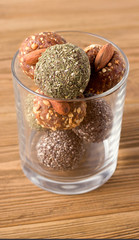 Dried fruit candy cooked in a blender. Proper nutrition. Sweet without sugar. Healthy and natural food for children.