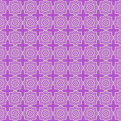 Seamless geometric pattern. Vector illustration. Purple white color