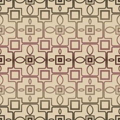 Decorative seamless geometric pattern with mojdern ornament. Vector decoration for fashion print, interior, design
