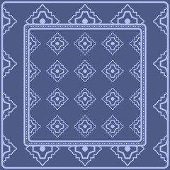 Obraz premium Decorative pattern for fashion print. Sample tablecloth or bandanna design. Vector illustration