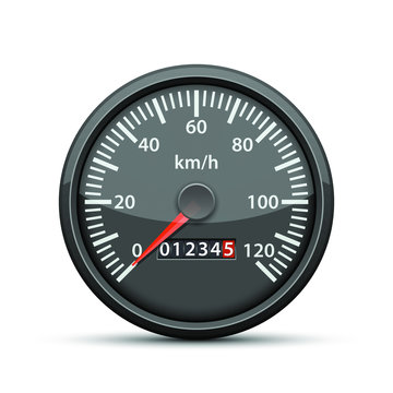 Speedometer vector design illustration isolated on white background