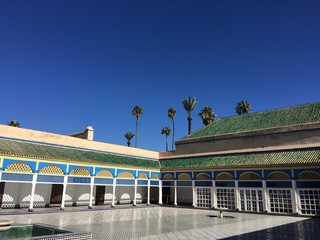 Moroccan palace style of architecture 