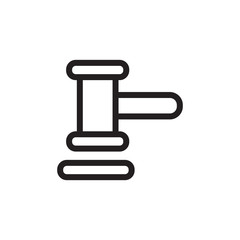 flat line law icon. Logo element illustration. law design. vector eps 10 . law concept. Can be used in web and mobile .