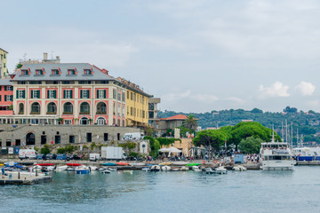 Fototapeta premium View to the Maritime Consortium Turistico Cinque Terre - Gulf of Poets, Porto Venere, La Spezia, Italy