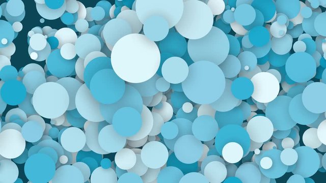 4k animated abstract colored bubbles