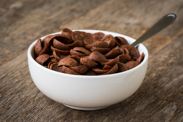 Bowl with chocolate flakes