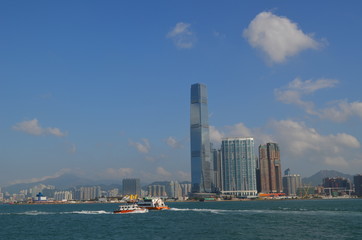 Naklejka premium travel in Hong Kong