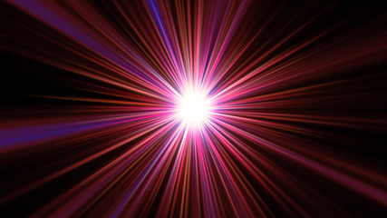 Obraz premium star ray in space abstract
