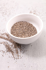bowl of chia, health food
