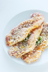 prepared pork sliced for Japanese cooking image