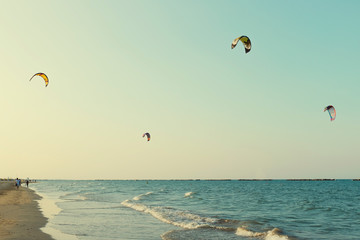 parasailing on beach