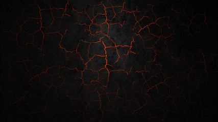 Red Crack Wall Abstract Background. Background Texture.