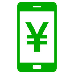 Obraz premium Yen und Smartphone