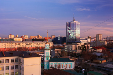 Muslim mosque in the city
