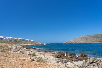 Beautiful Landscape with sea in Menorca island Spain