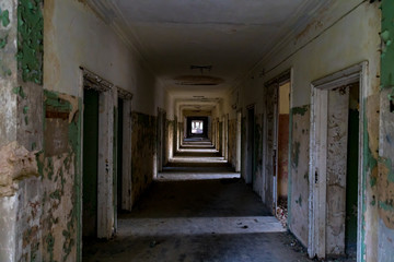 Old abandoned sanatory in Latvia, Baldone