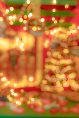 Abstract Christmas bokeh defocused background