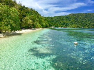 Island Kri Raja Ampat beautiful beach view