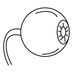 Eyeball vector icon. Eye illustration symbol. optical sign.
