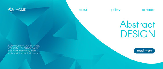 Digital Polygonal Presentation. Gradient 