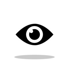 Eye icon in flat style. Vision symbol for your web site design, logo, app, UI Vector EPS 10.