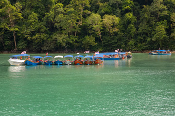 Boats on Island  Dayang Bunting,Island Lankawi,Malaysia,asia