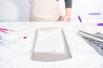 Fondant snowflake shapes