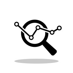 Analysis icon in flat style. Research symbol for your web site design, logo, app, UI Vector EPS 10.