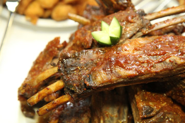 wild pig ribs