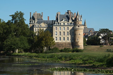 Fototapeta premium Castle Brissac of the Loire valley in France,Europe