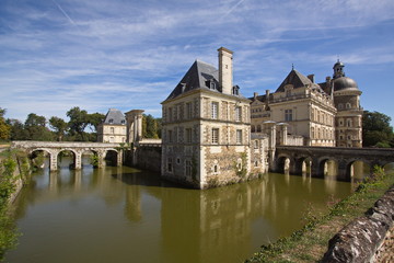 Castle Serrant of the Loire valley in France,Europe
