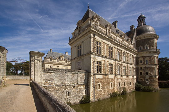Castle Serrant of the Loire valley in France,Europe