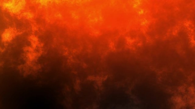 Seamless loop motion red fire waving smoke background - waving noise background concept