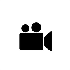 Video camera icon in trendy flat style isolated on background. Video camera icon page symbol for your web site design Video camera icon logo, app, UI. Video camera icon Vector illustration, EPS10.