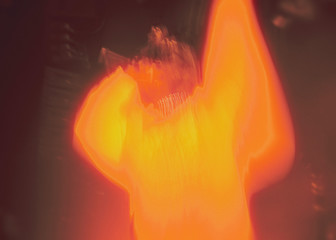 fire on black background