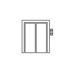 Elevator icon. vector flat illustration