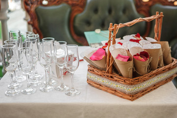 very colorful and delicate wedding decoration