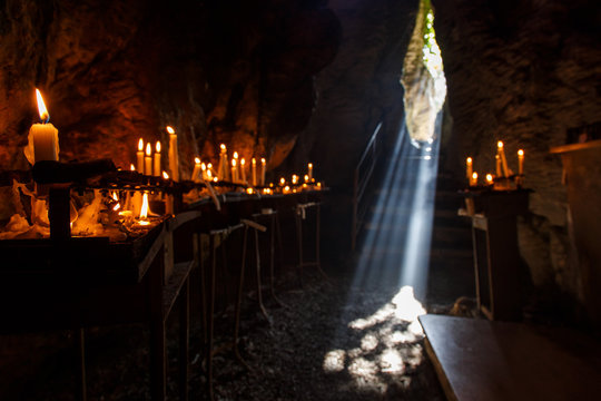 cave of "San Benedetto" - Sanctuary of "Mentorella"