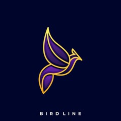 Fototapeta premium Luxury Bird Illustration Vector Template