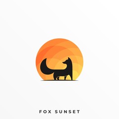 Fox Illustration Vector Template