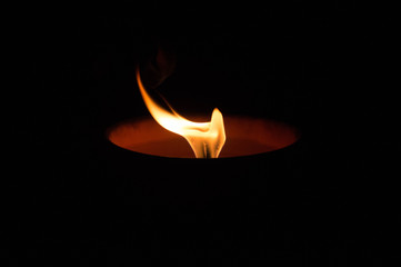 Flame in a fire bowl 