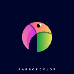 Bird Colorful Illustration Vector Template