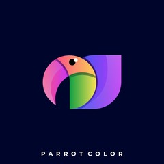 Bird Colorful Illustration Vector Template