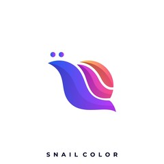 Snail Illustration Vector Template