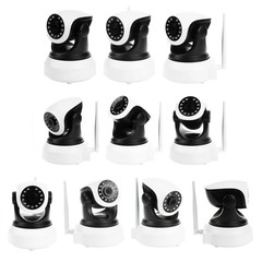 Sets of Security camera isolated on white background with clipping path. IP camera.