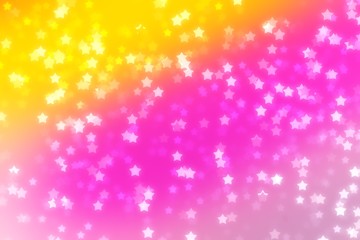 Stars background bokeh christmas decoration, glow magic.