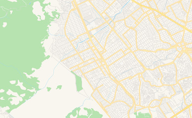 Printable street map of Nilopolis, Brazil